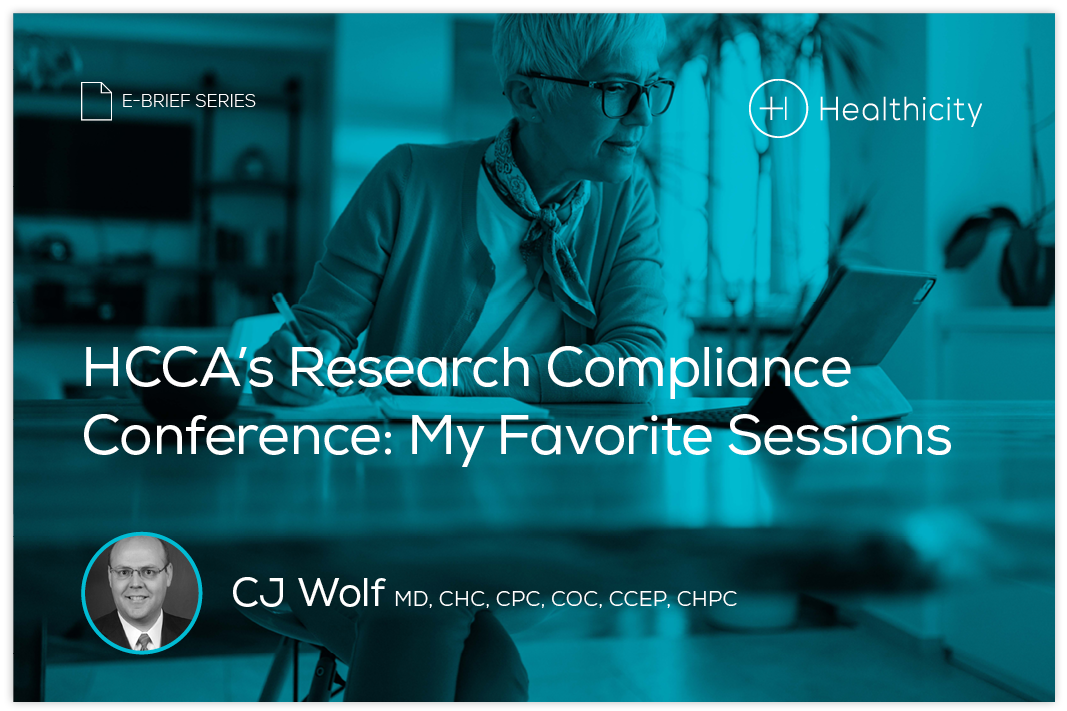 Download the eBrief HCCA’s Research Compliance Conference My